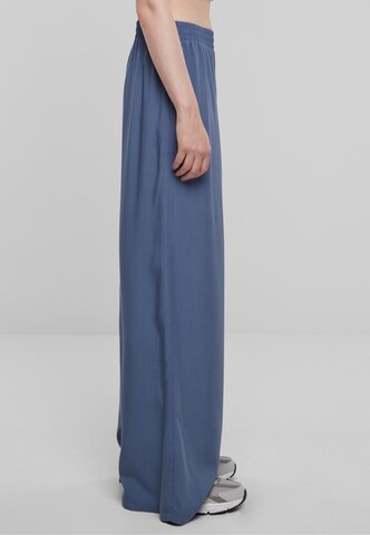 Urban Classics Wide leg Broek in Blauw