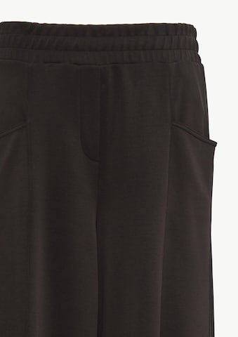 comma casual identity Wide Leg Hose in Schwarz