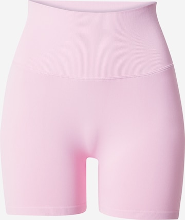 Pantalon de sport Aim'n en rose : devant