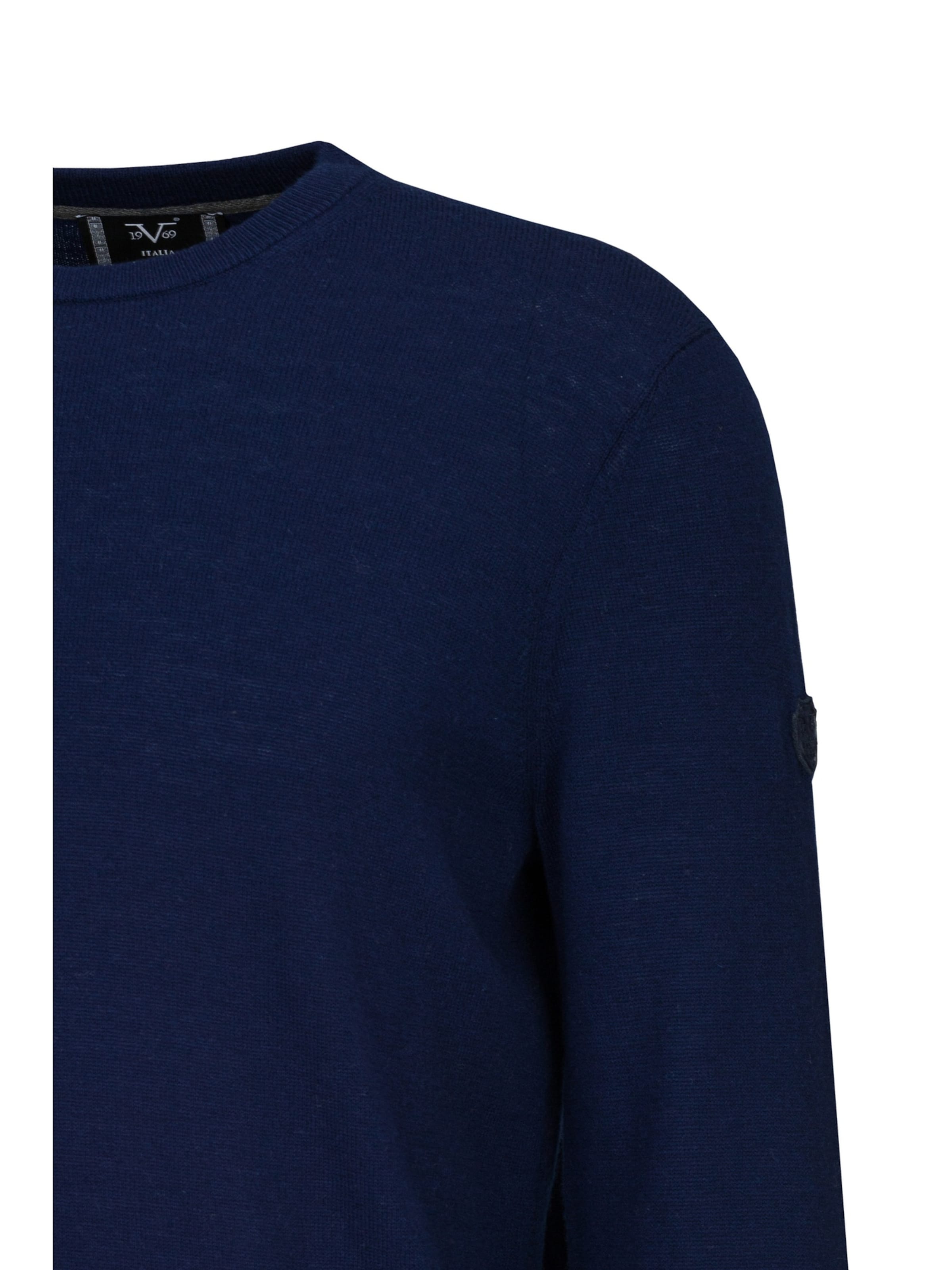 Pull-over 'Cliff' 19V69 ITALIA en bleu