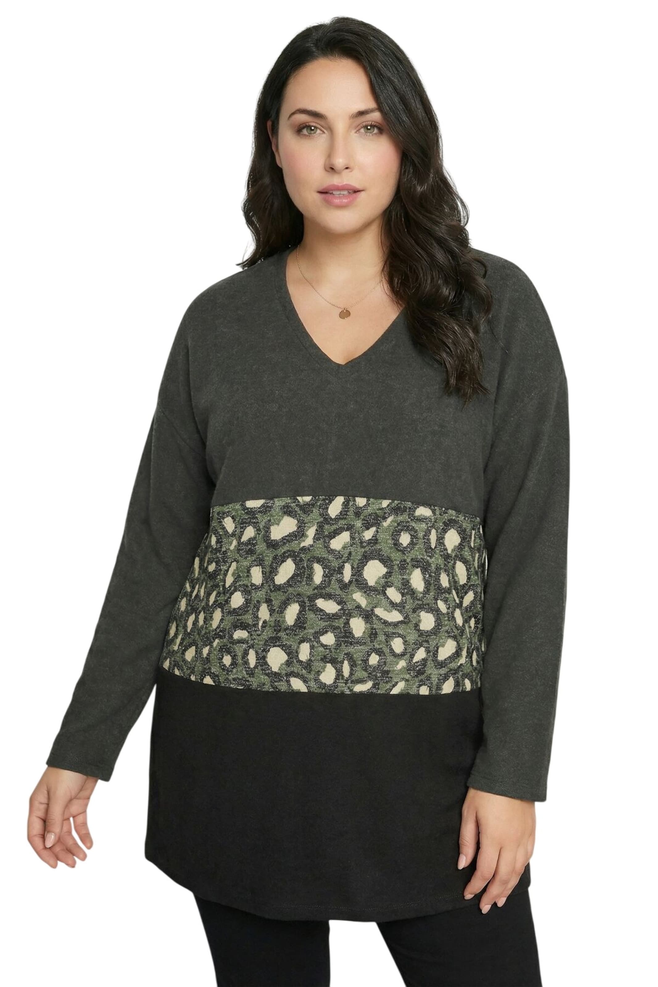 Stil Diva Pullover in Grau: Vorderseite