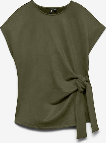Vero Moda Curve Blouse 'VMBella' in Groen: voorkant