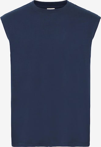 !Solid Rundhalsshirt ' SDBILO ' mit Backprint in Blau: Vorderseite