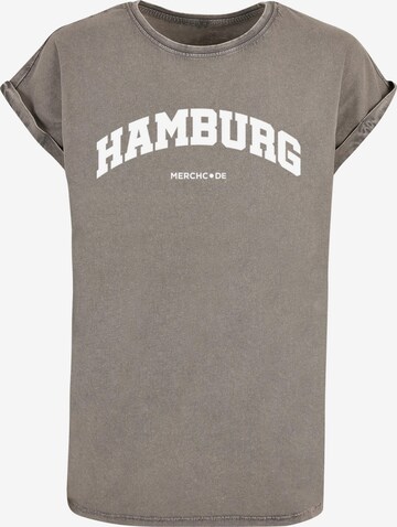 Maglietta 'Hamburg' di Merchcode in grigio: frontale