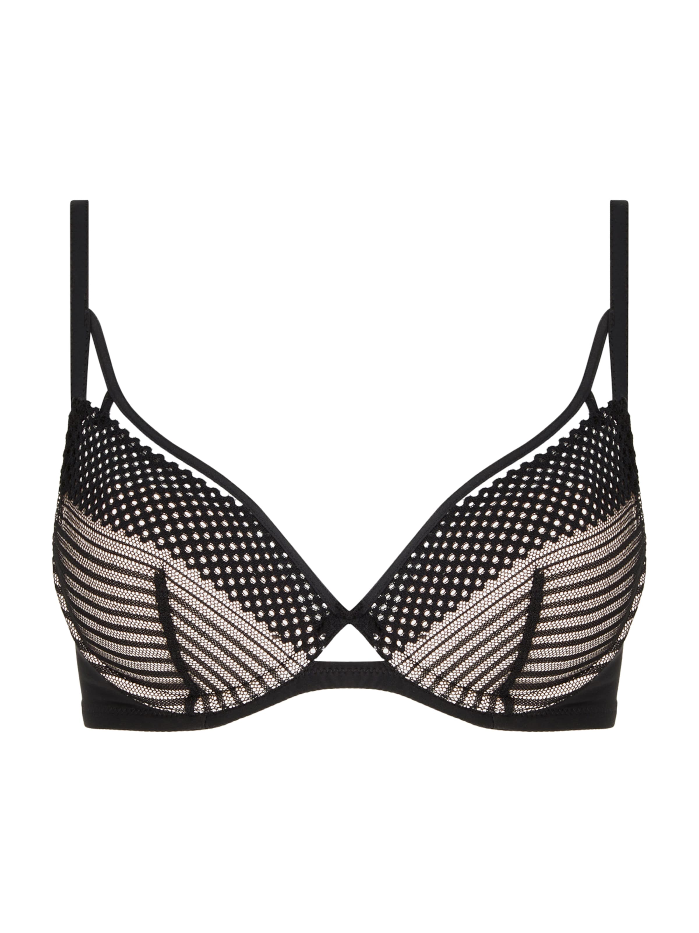 Chantelle T-shirt BH 'Play' in Zwart: voorkant