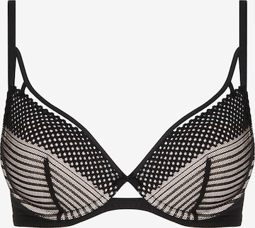 Chantelle T-Shirt Rintaliivi 'Play' värissä musta: etupuoli