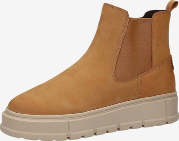 CAPRICE Chelsea boots in Geel: voorkant