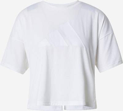 ADIDAS PERFORMANCE Performance shirt 'Train Icons 3 Bar Logo' in White / natural white, Item view