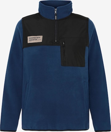 Oxmo - Jersey ' OXNETE HALFZIP ' en azul: frente