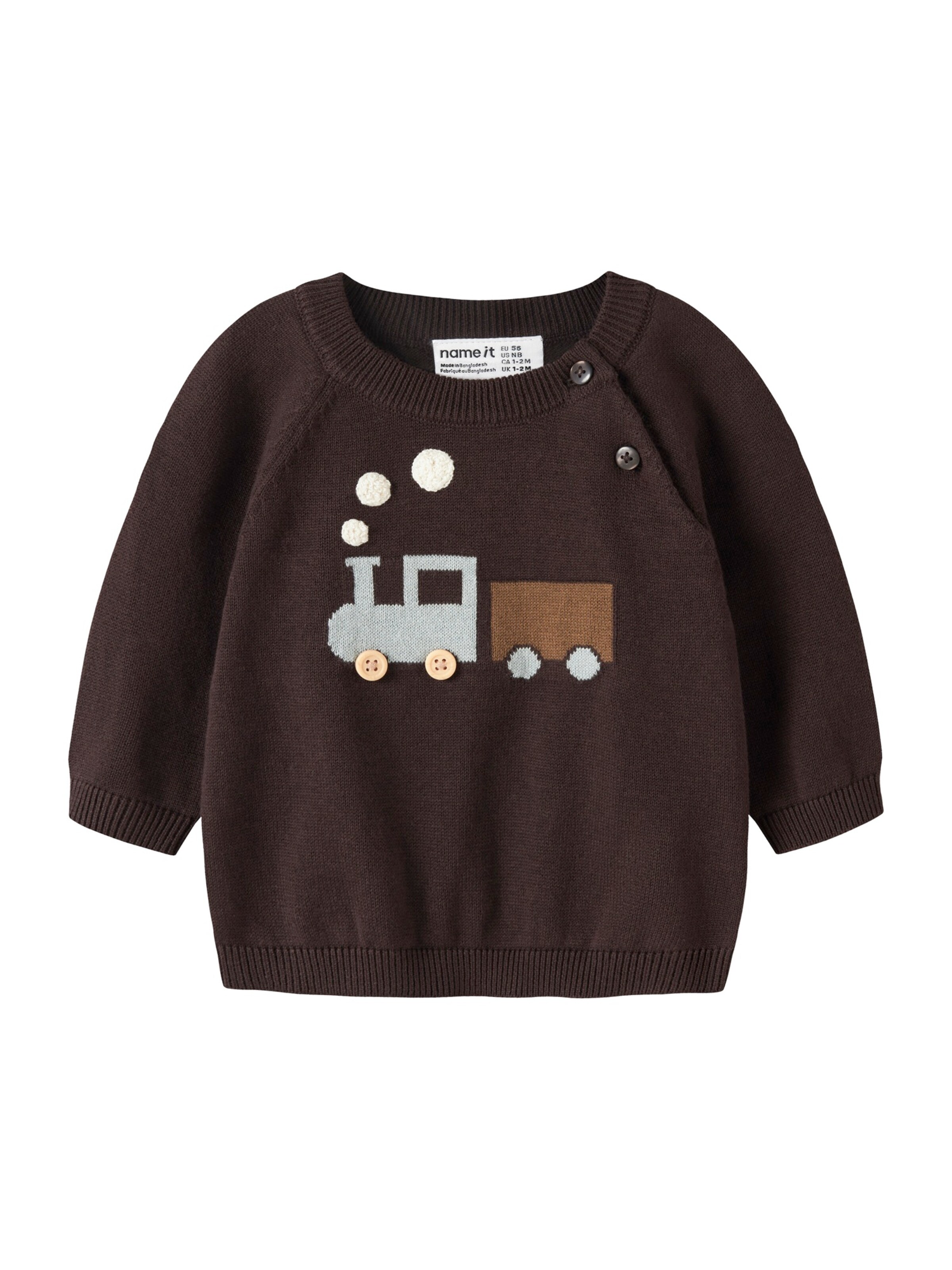 NAME IT - Jersey 'NBMRAFELLO' en marrón: frente