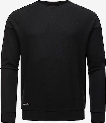 Ragwear Sweatshirt 'Doren' in Black: front