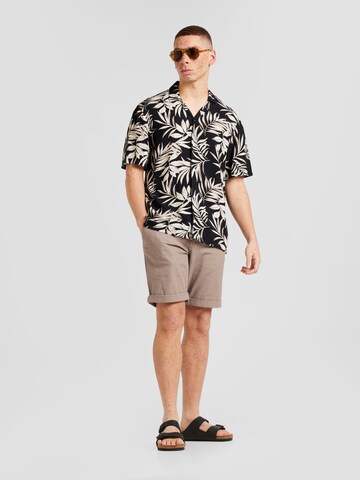 SELECTED HOMME Loosefit Shorts 'LUTON' in Braun