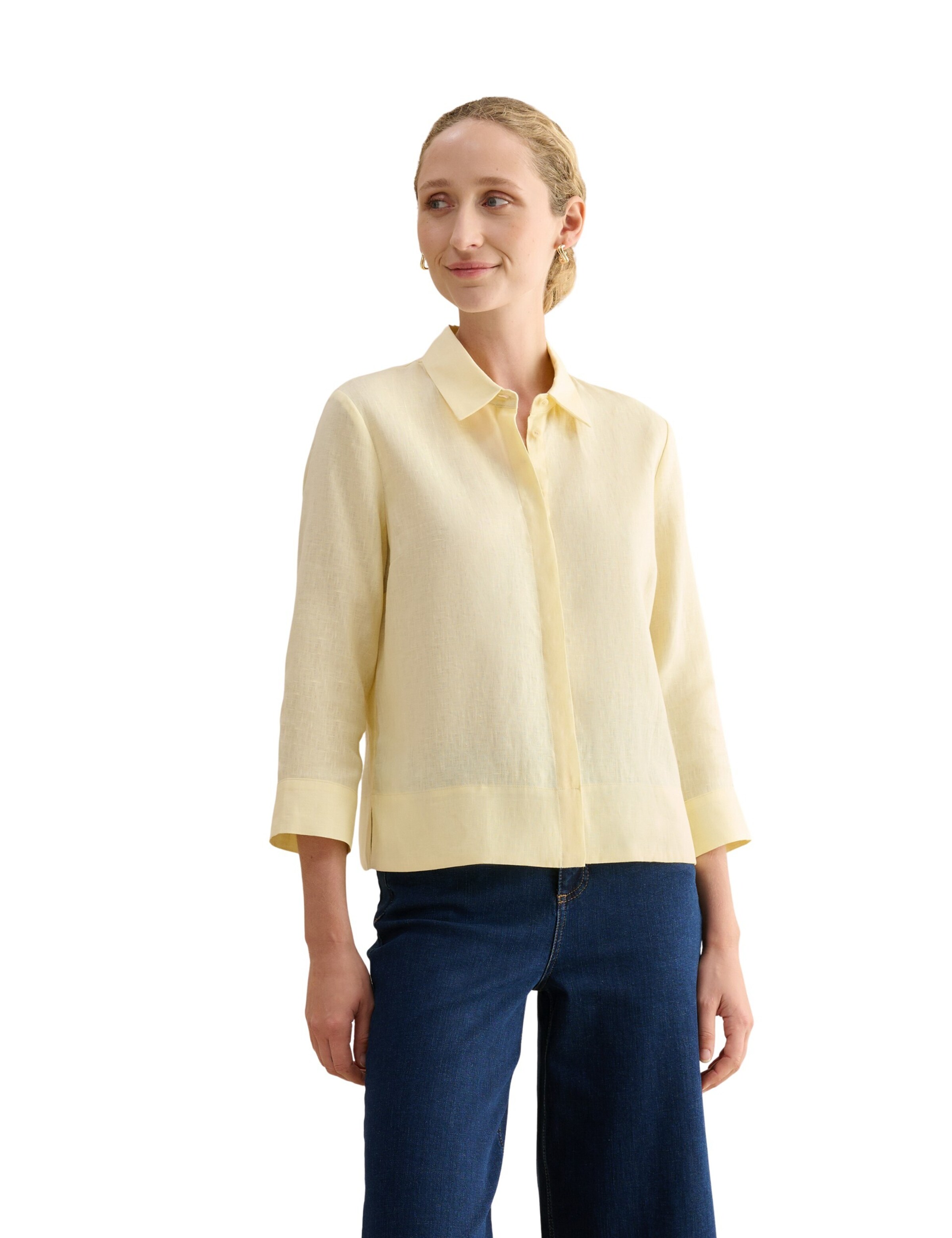 Hobbs London Shirt in Yellow: front
