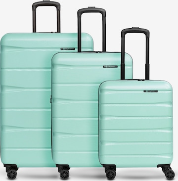 Franky Suitcase Set in Green: front