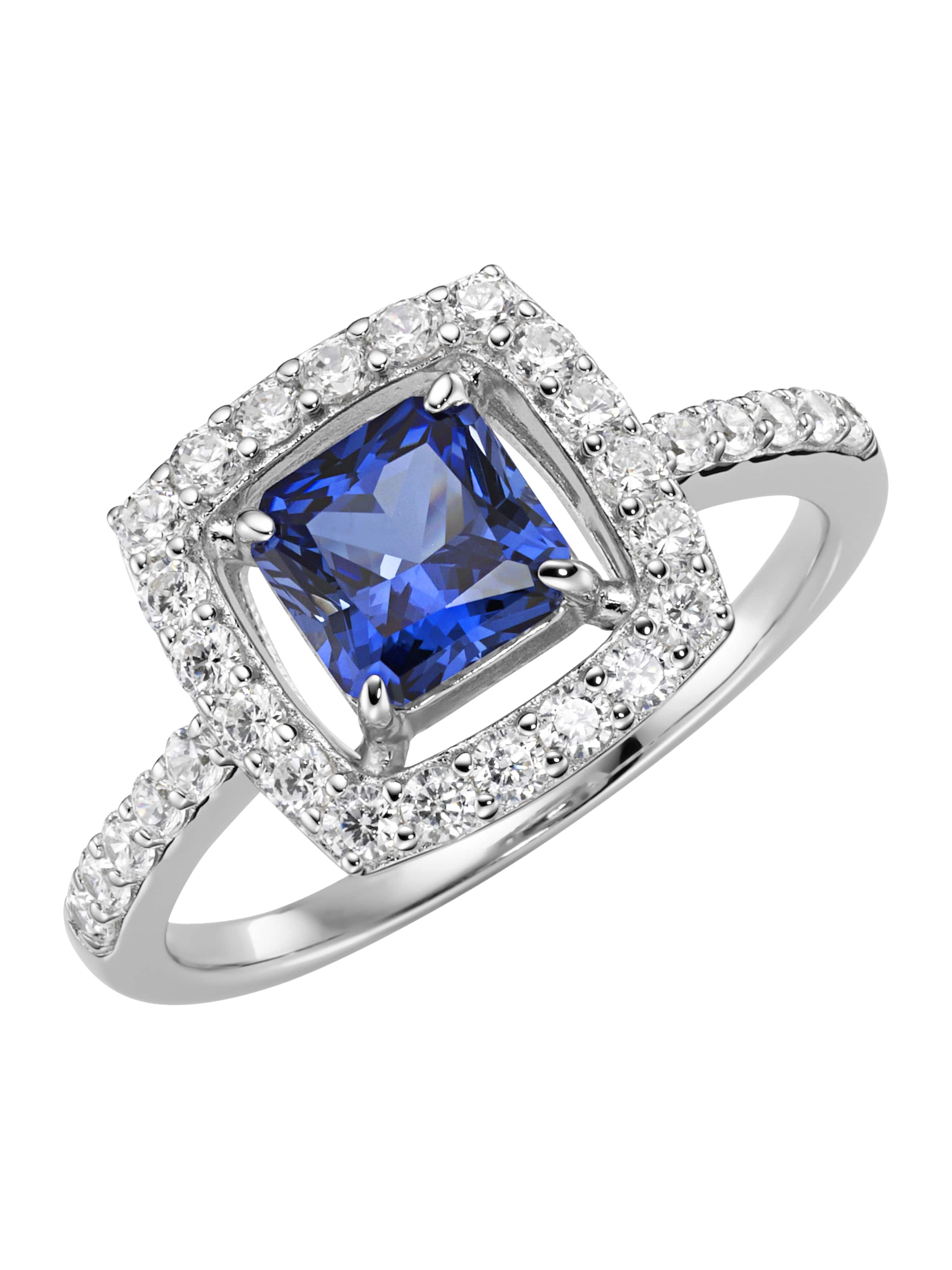 Anello Giorgio Martello Milano di colore blu / argento / trasparente, Visualizzazione prodotti