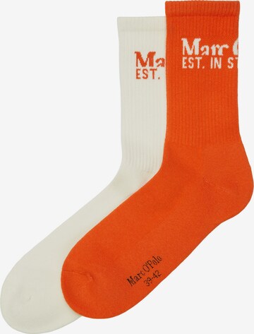 Chaussettes Marc O'Polo en rouge : devant