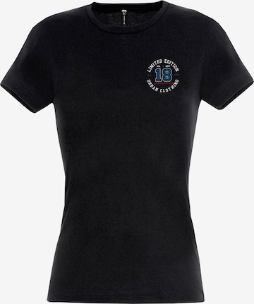 RMK Shirt 'College 18' in Black: front