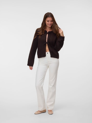 VERO MODA Gebreid vest in Bruin