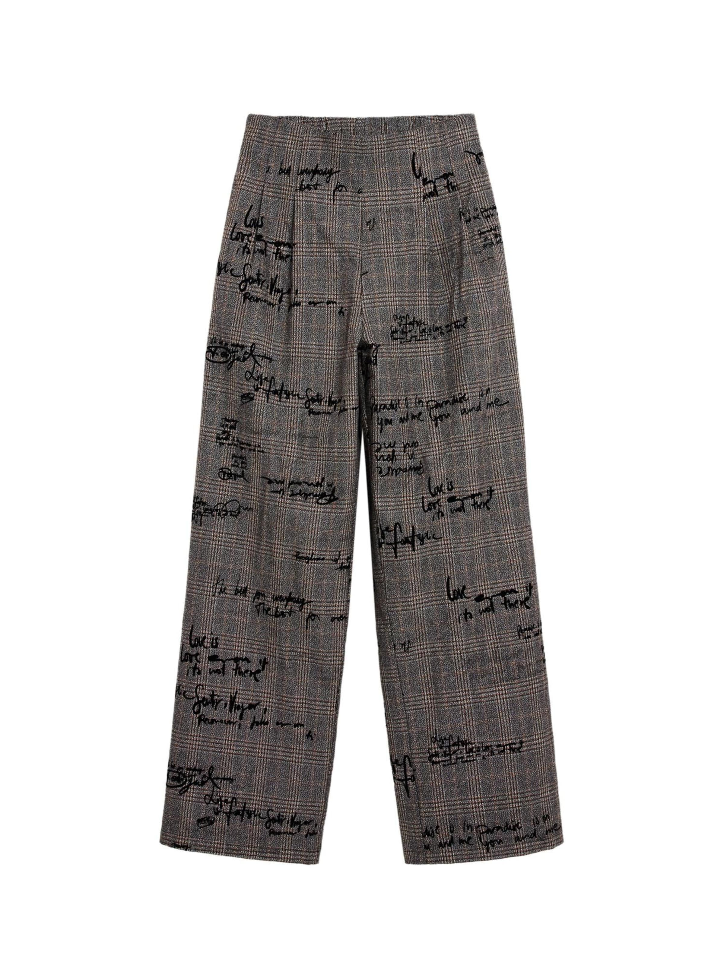 Desigual Regular Pleat-front trousers in Black: front