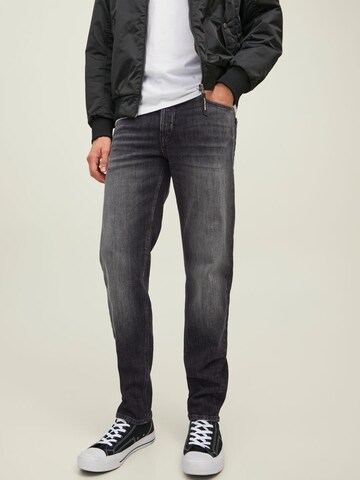 JACK & JONES Slimfit Farmer 'Mike Wood' - fekete: elől