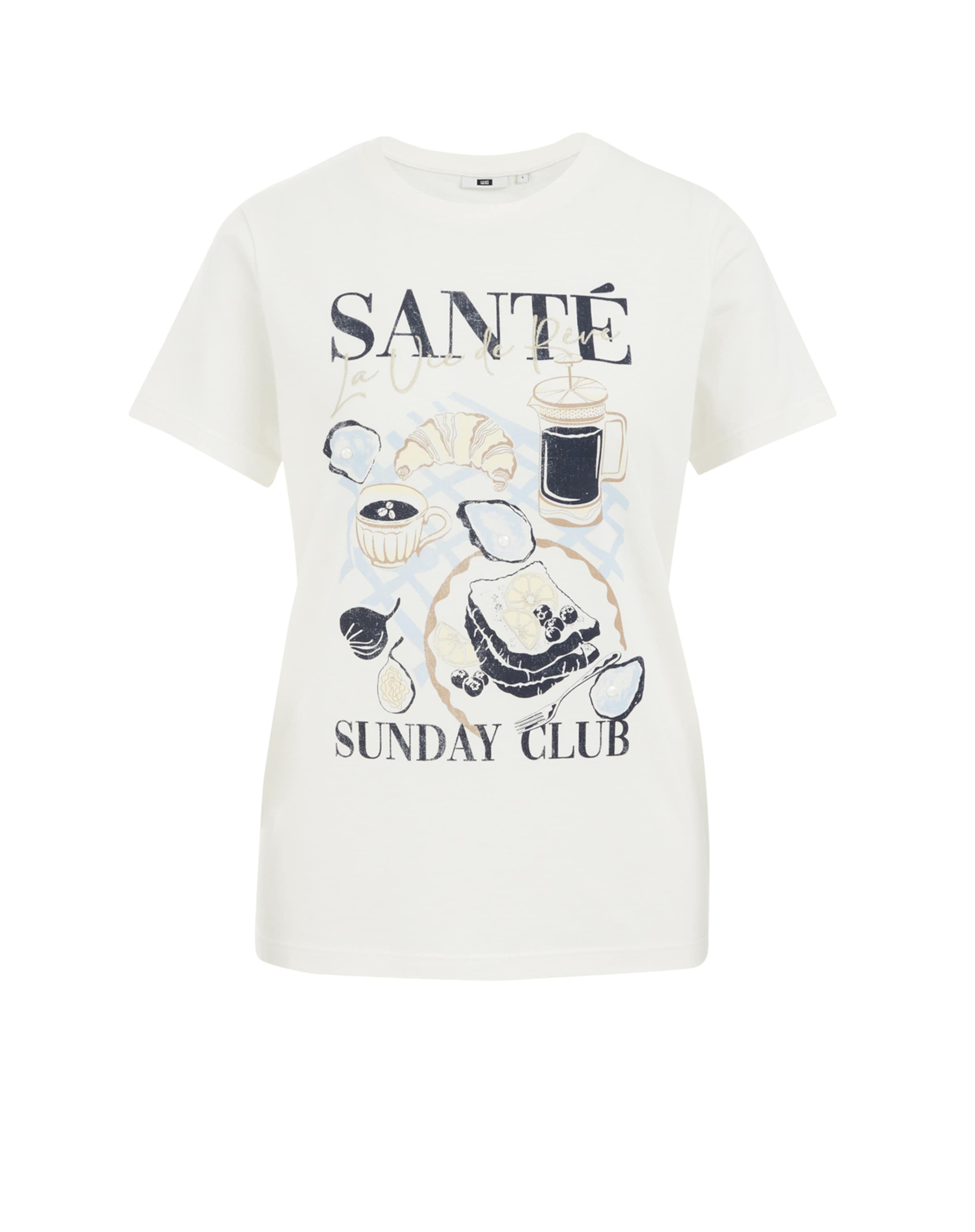 WE Fashion Μπλουζάκι σε λευκό: μπροστά