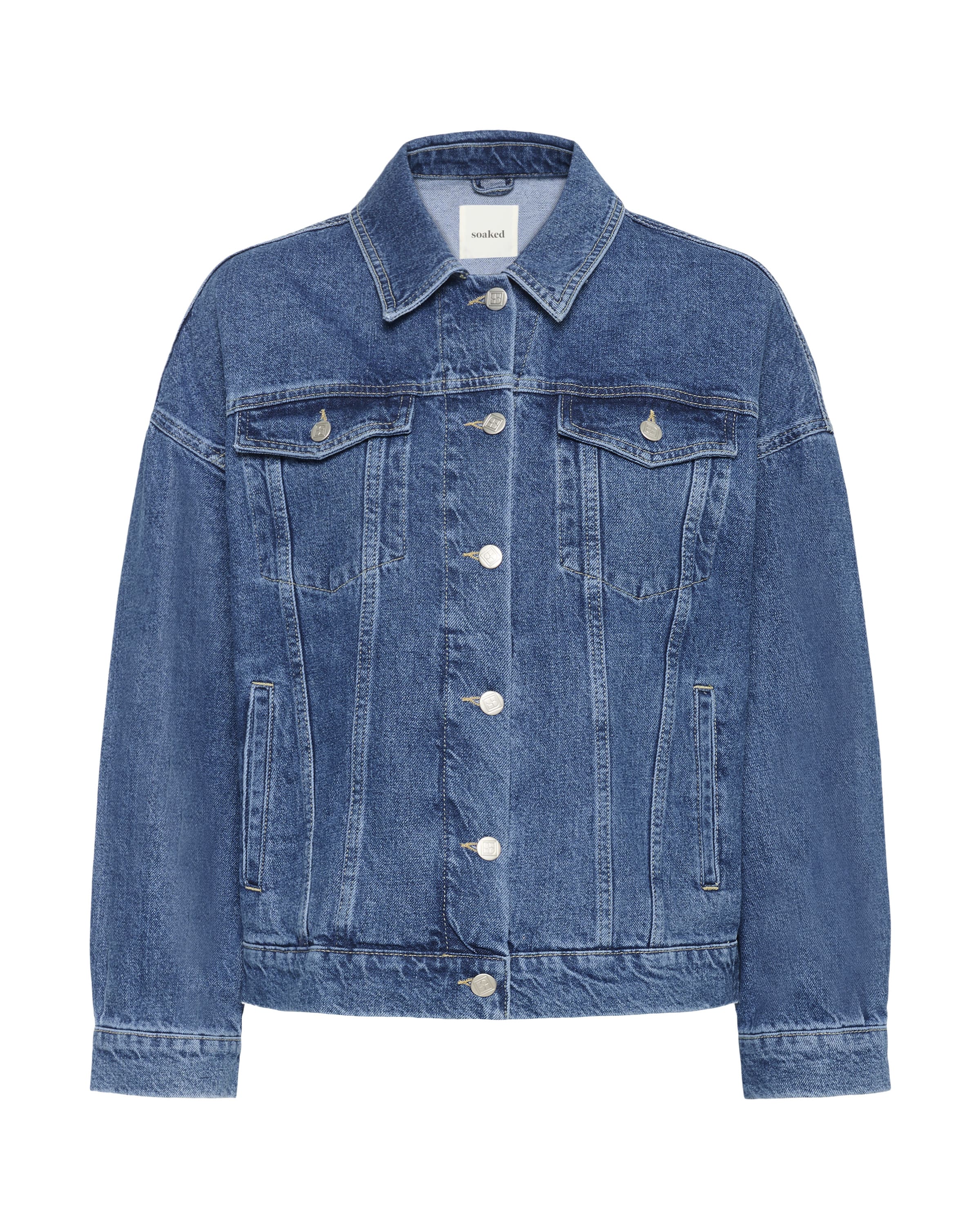 SOAKED IN LUXURY Tussenjas 'SLNamira' in Blauw: voorkant