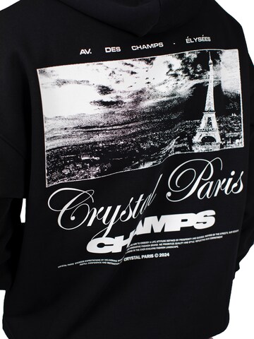 Crystal Paris Sweatshirt 'Laville' in Black