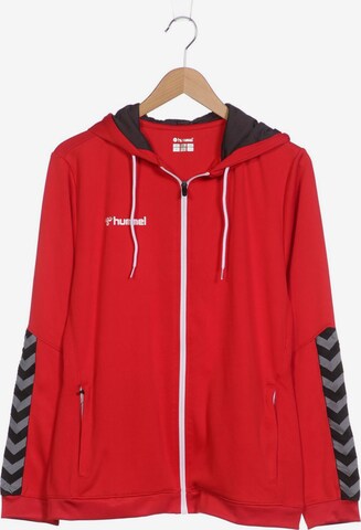 Hummel Sweatshirt & Zip-Up Hoodie in XL in Red: front
