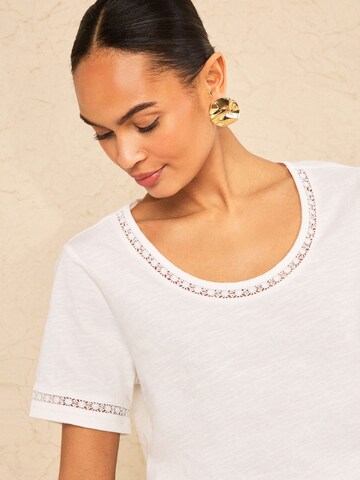 love & roses Shirt in Beige