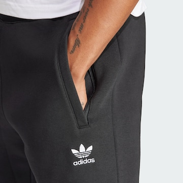 ADIDAS ORIGINALS Tapered Trousers 'Trefoil Essentials' in Black