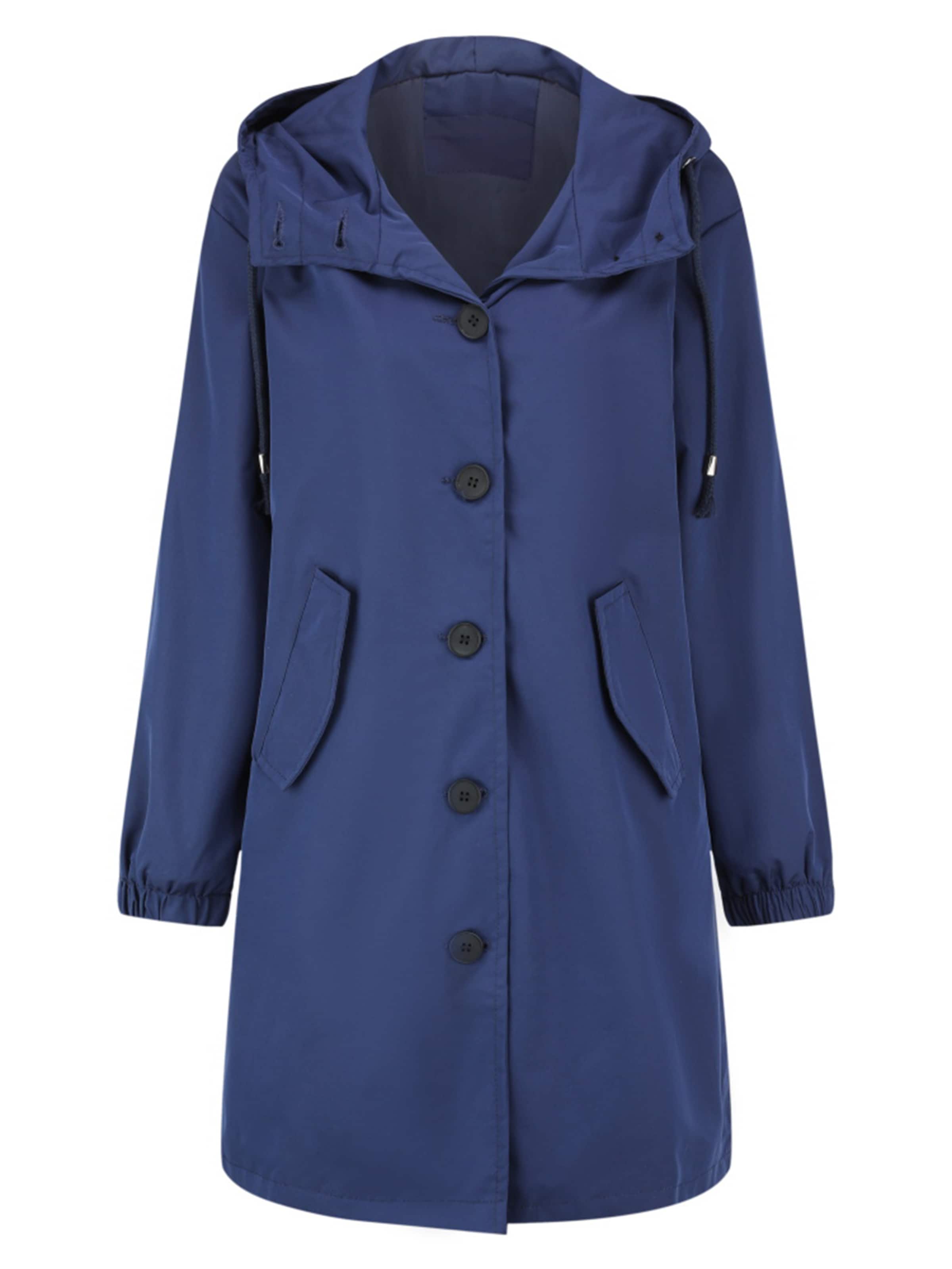 Youthup Between-Seasons Coat in Blue: front