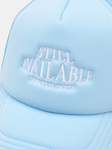 Cappello da baseball 'STILL AVAILABLE' di Pull&Bear in blu