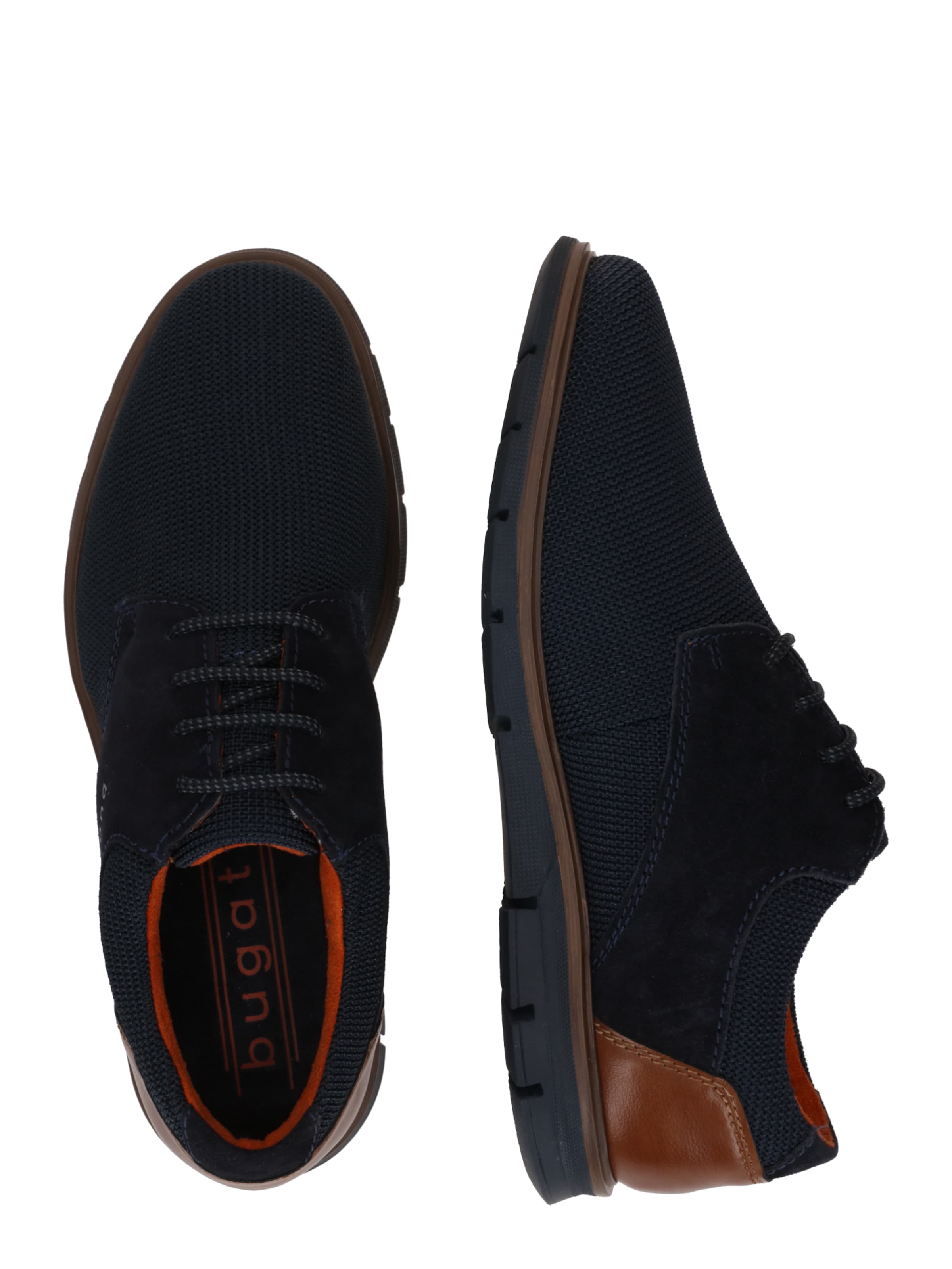 bugatti Обувки с връзки 'Ruggiero Comfort Evo' в синьо: отстрани