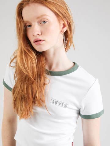 LEVI'S ® - Camisa 'Graphic Mini Ringer' em branco