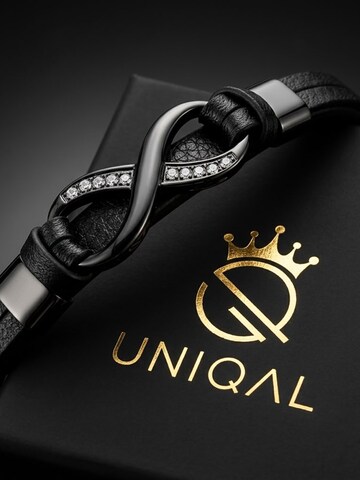UNIQAL Armband 'INFINITY' in Zwart