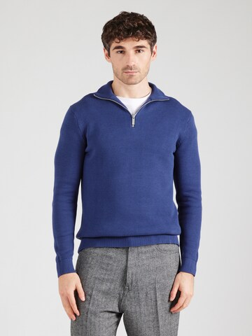 SELECTED HOMME Pulóver 'SLHDane' - kék: elől