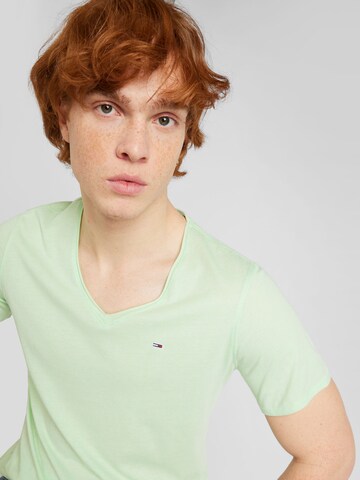 Coupe regular T-Shirt 'Jaspe' Tommy Jeans en vert