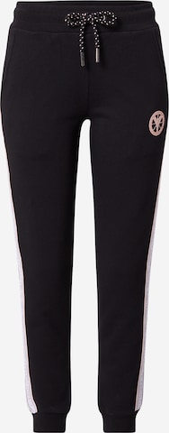 Carlo Colucci Tapered Pants in Black: front