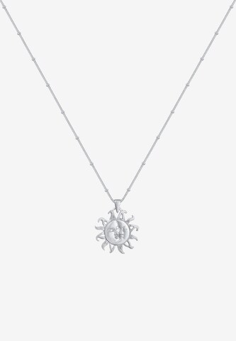 ELLI Necklace 'Halbmond, Sonne' in Silver