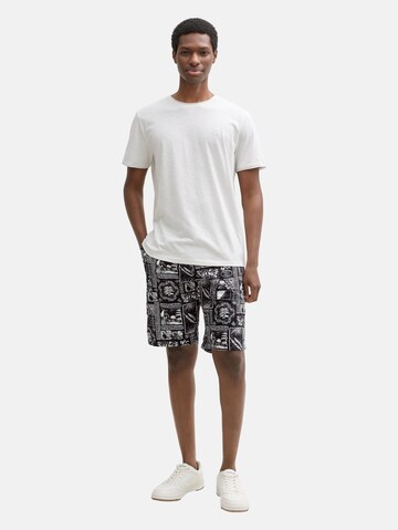 Loosefit Pantalon TOM TAILOR DENIM en noir