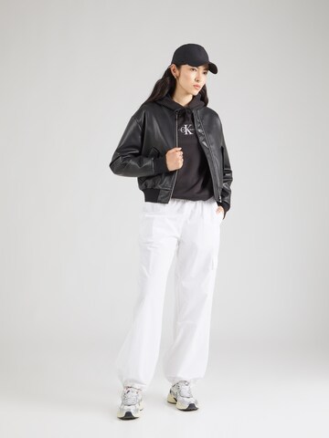 Calvin Klein Jeans Normální Mikina – černá