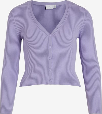 VILA Gebreid vest 'Astoria' in de kleur Lavendel / Wit, Productweergave