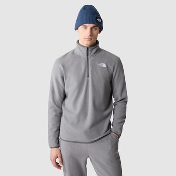 THE NORTH FACE - Pullover desportivo '100 Glacier' em cinzento: frente