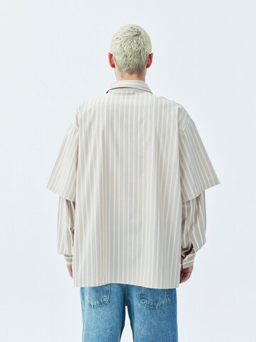 VAMOS CLO Comfort fit Overhemd 'Seabrook' in Beige