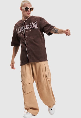 Karl Kani Comfort fit Overhemd in Bruin
