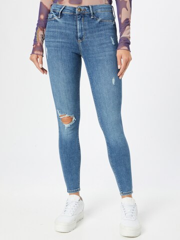 Skinny Jeans 'MOLLY HERMAN' de la River Island pe albastru: față