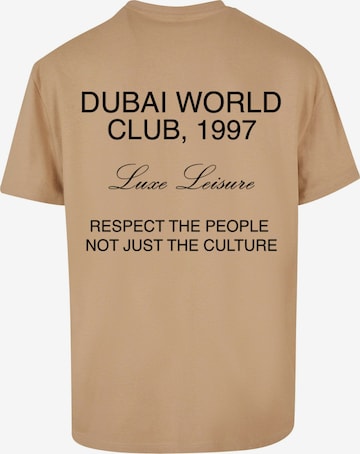 9N1M SENSE T-Shirt 'Dubai World' in Beige
