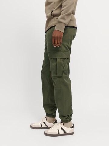JACK & JONES Tapered Cargobyxa 'JPSTKane Jonnie' i grön