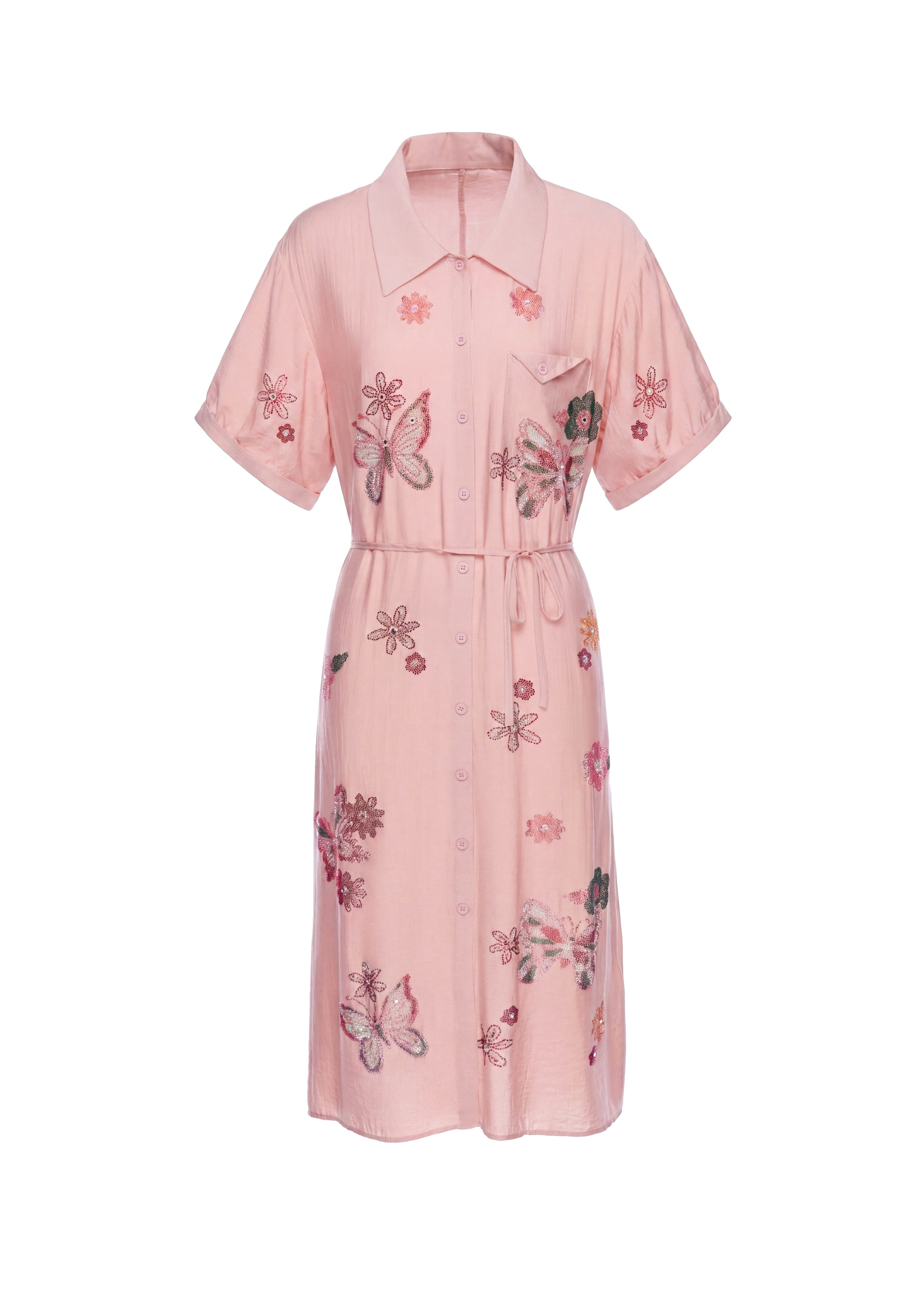 faina Shirt dress 'Glow' in Pink: front