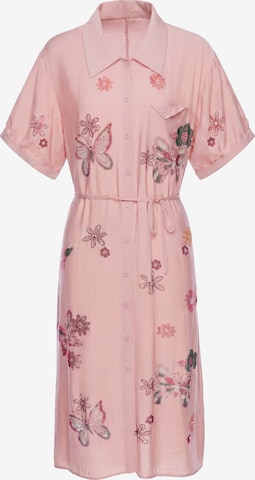 faina Shirt dress 'Glow' in Pink: front